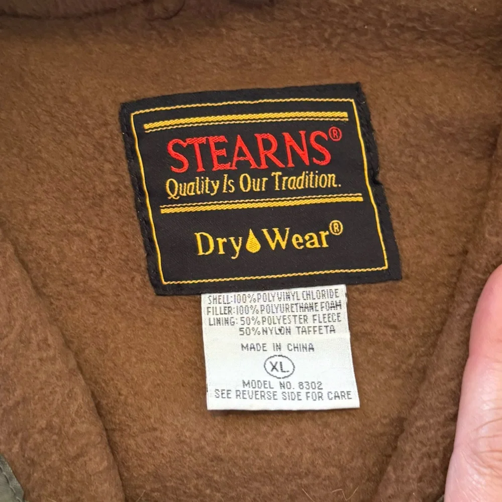 Stearns‎ Dry Wear Real Tree Water Proof Hunting Jacket Men's Sz XL Camo